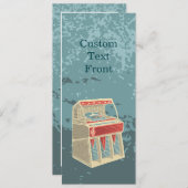 Grunge Jukebox Kaart (Voorkant / Achterkant)