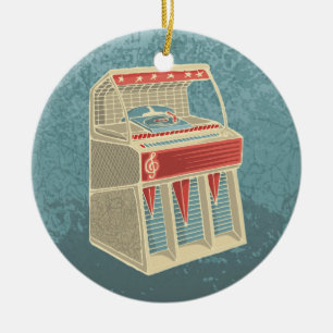 Grunge Jukebox Keramisch Ornament