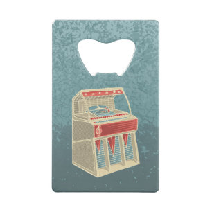 Grunge Jukebox Kredietkaart Flessenopener