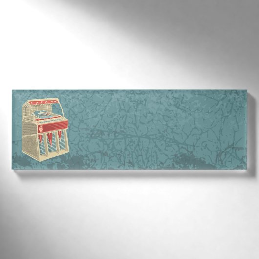 Grunge Jukebox Naambadge (Voorkant)