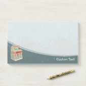 Grunge Jukebox Post-it® Notes (Op bureau)