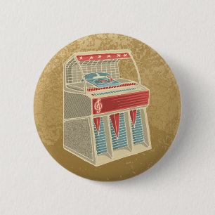 Grunge Jukebox Ronde Button 5,7 Cm