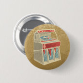Grunge Jukebox Ronde Button 5,7 Cm (Voorkant /achterkant)