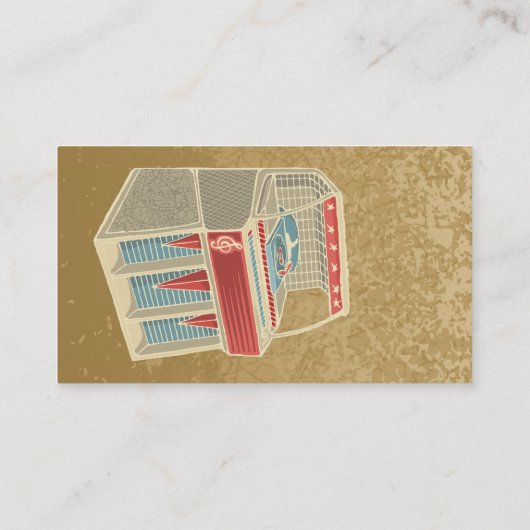 Grunge Jukebox Visitekaartje (Achterkant)