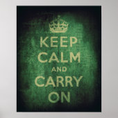 Grunge Keep Calm Poster (Voorkant)