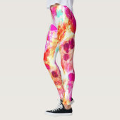 Grunge kleur dot textuur achtergrond leggings (Links)