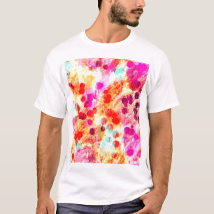 Grunge kleur dot textuur achtergrond t-shirt