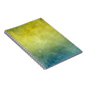 Grunge Kleuren - Geel & Blauw Notitieboek (Rechterzijde)