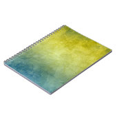 Grunge Kleuren - Geel & Blauw Notitieboek (Linkerzijde)