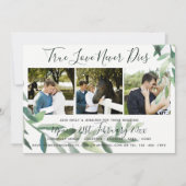 Grunge Leaves | FAIRE-PART DE MARIAGE EN COLLAGE P (Devant)