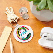 Grunge Letter E Sleutelhanger