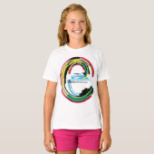 Grunge Letter E T-shirt (Voorkant volledig)