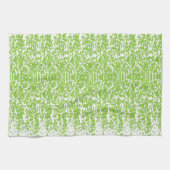 Grunge Lime Green Pattern - Summer Abstract Decor Theedoek (Horizontaal)