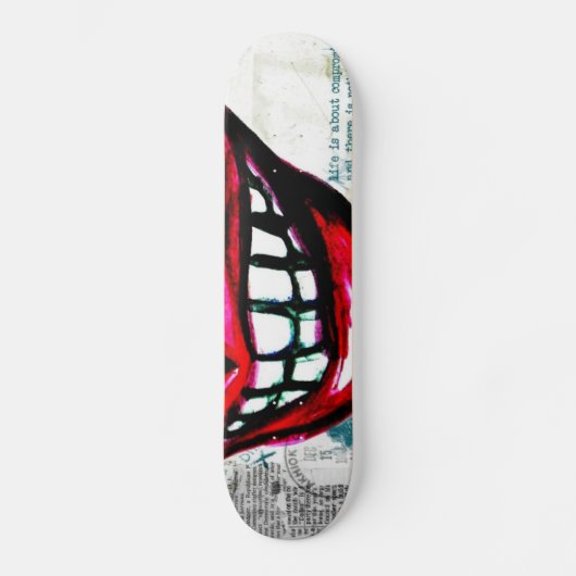 Grunge Lips Skateboard (Voorkant)