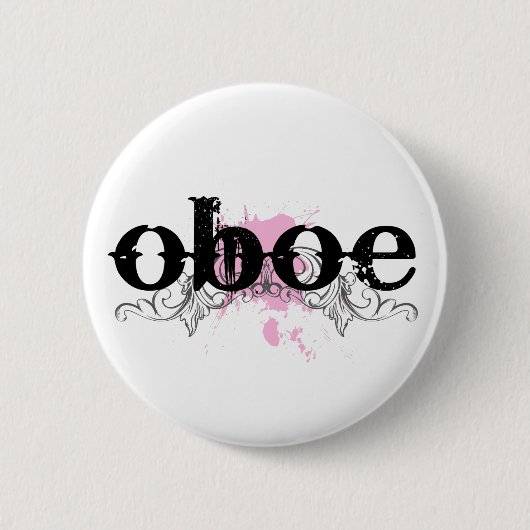 Grunge look Oboe Button (Voorkant)