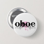 Grunge look Oboe Button (Voorkant /achterkant)