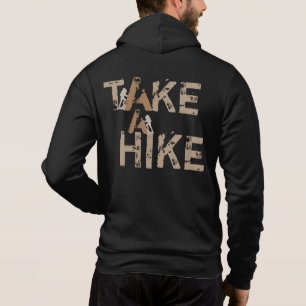 Grunge Maak een wandeling Rugged Typography Hoodie