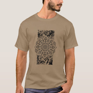 Grunge Mandalas Gray T-Shirt