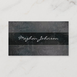 Grunge Marble Black Trendy Carte de visite