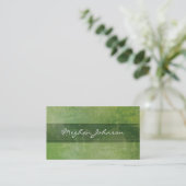 Grunge Marble Green Trendy Visitekaartje (Staand voorkant)