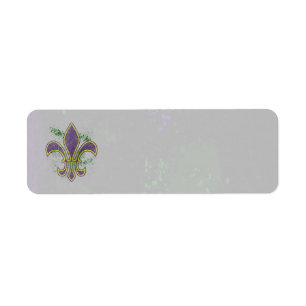 Grunge Mardi Gras Etiket