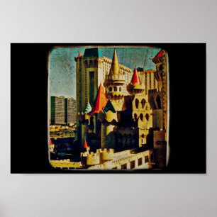 Grunge Medieval Castle Poster