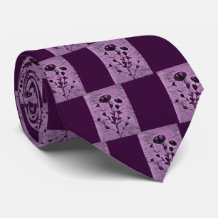 Grunge Medieval Flower Art Stropdas