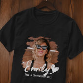 Grunge Memorial in Loving Memory Aangepaste foto T-shirt