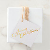 Grunge Merry Kerstmis Bedankjes Labels (Met doos)