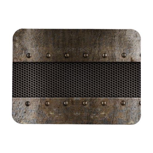 Grunge metal background magneet (Horizontaal)