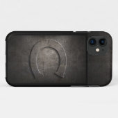 Grunge Metal Monogramme Coque iphone pour lui (Dos (Horizontal))