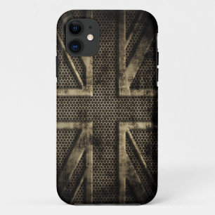 Grunge Metal Union Jack iPhone 11 Hoesje