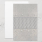 Grunge metalen achtergrond briefpapier (Voorkant / Achterkant)