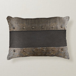 Grunge metalen achtergrond decoratief kussen