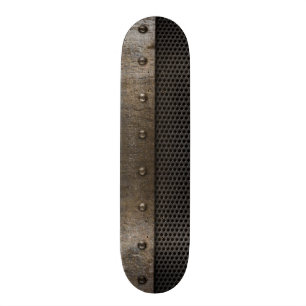 Grunge metalen achtergrond skateboard