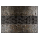 Grunge metalen achtergrond snijplank (Voorkant)