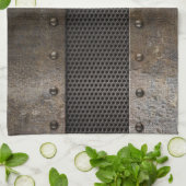 Grunge metalen achtergrond theedoek (Gevouwen)