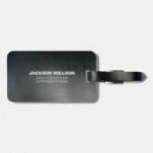 Grunge Metallic achtergronden Bagagelabel (Achterkant horizontaal)