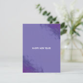 Grunge Monochrome Corporate Smudges QR Code Feestdagenkaart (Staand voorkant)