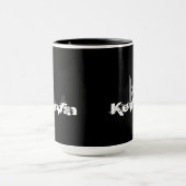 Grunge Monogrammed Mok (Midden)