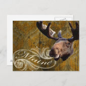 Grunge mose briefkaart (Voorkant / Achterkant)