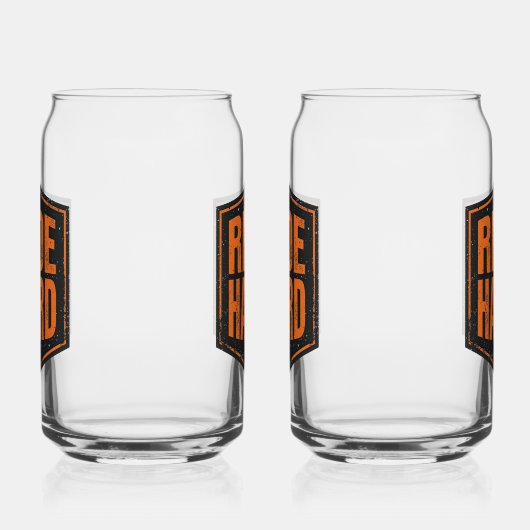 Grunge Motorcycle "Ride Hard" Shield (Droite)