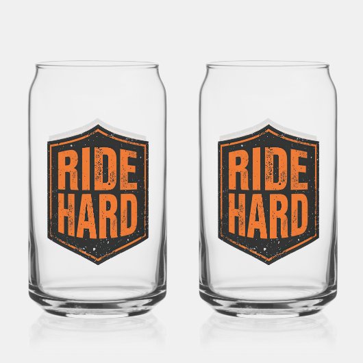 Grunge Motorcycle "Ride Hard" Shield (Verso)