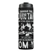 Grunge Mountain Scripture Love Design Thermosbeker (Voorkant)