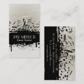 Grunge Music Carte de visite (Devant / Derrière)