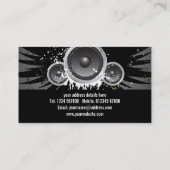 Grunge Music Visitekaartje (Achterkant)