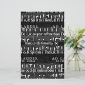 grunge muzieknoten briefpapier (Staand voorkant)