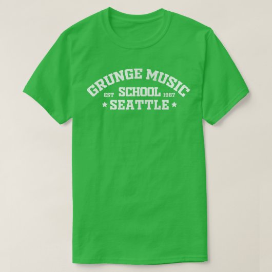 Grunge muziekschool Seattle 1967 1 T-shirt (Design voorkant)