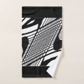Grunge noir et blanc (Serviette à main)