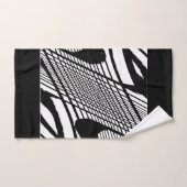 Grunge noir et blanc (Serviette à main)